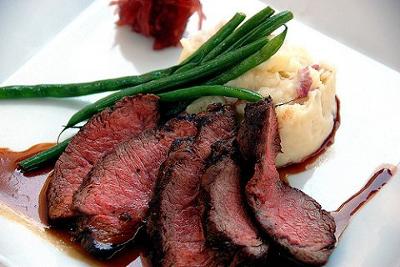 Lemon-Rosemary Grilled Flat Iron Steak